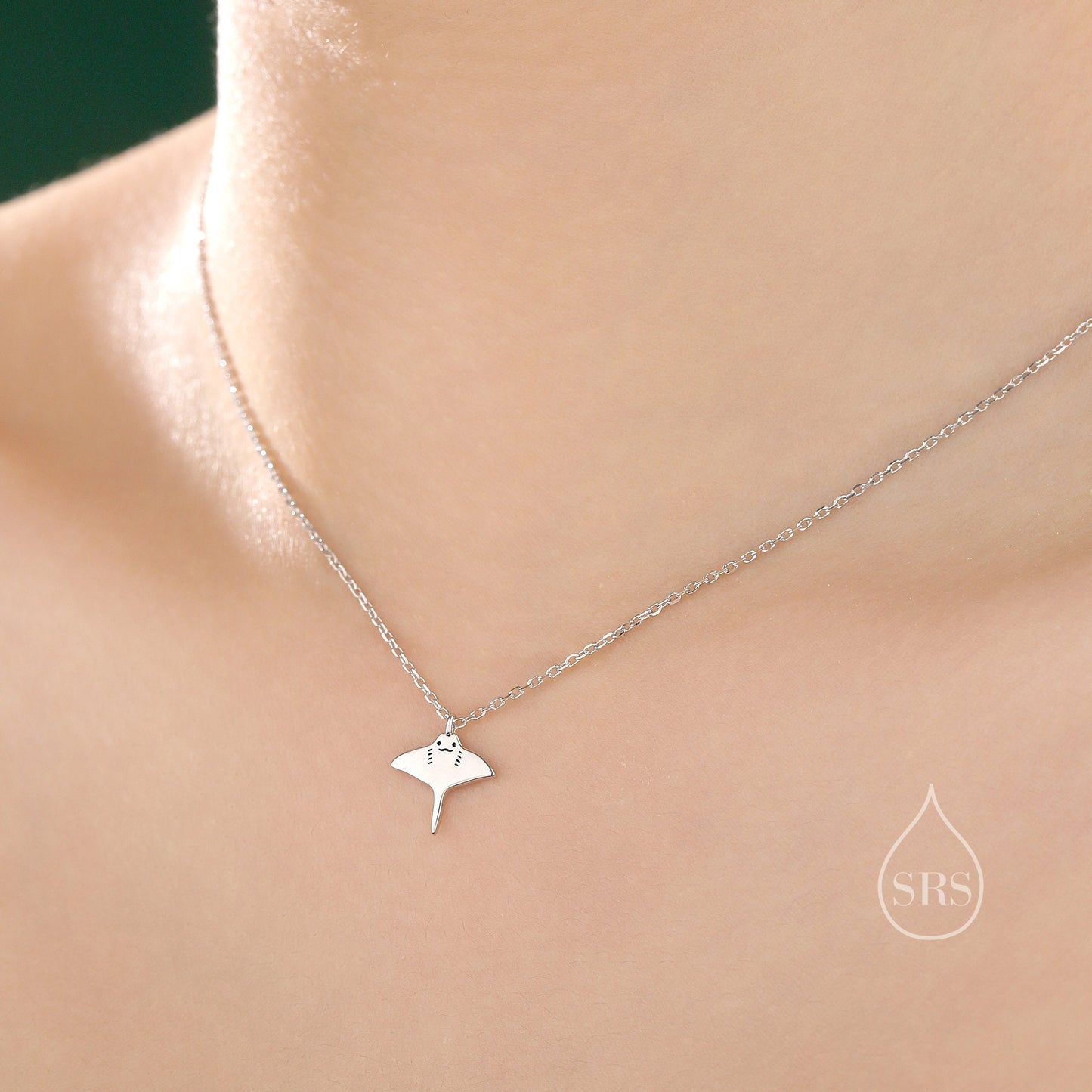 Mismatched Kawaii Hammerhead Shark and Manta Ray Stud Earrings in Sterling Silver, Silver or Gold or Rose Gold,  Asymmetric Fish Earrings, Bundle Available