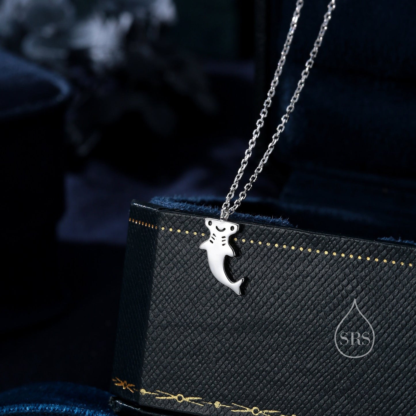 Mismatched Kawaii Hammerhead Shark and Manta Ray Stud Earrings in Sterling Silver, Silver or Gold or Rose Gold,  Asymmetric Fish Earrings, Bundle Available